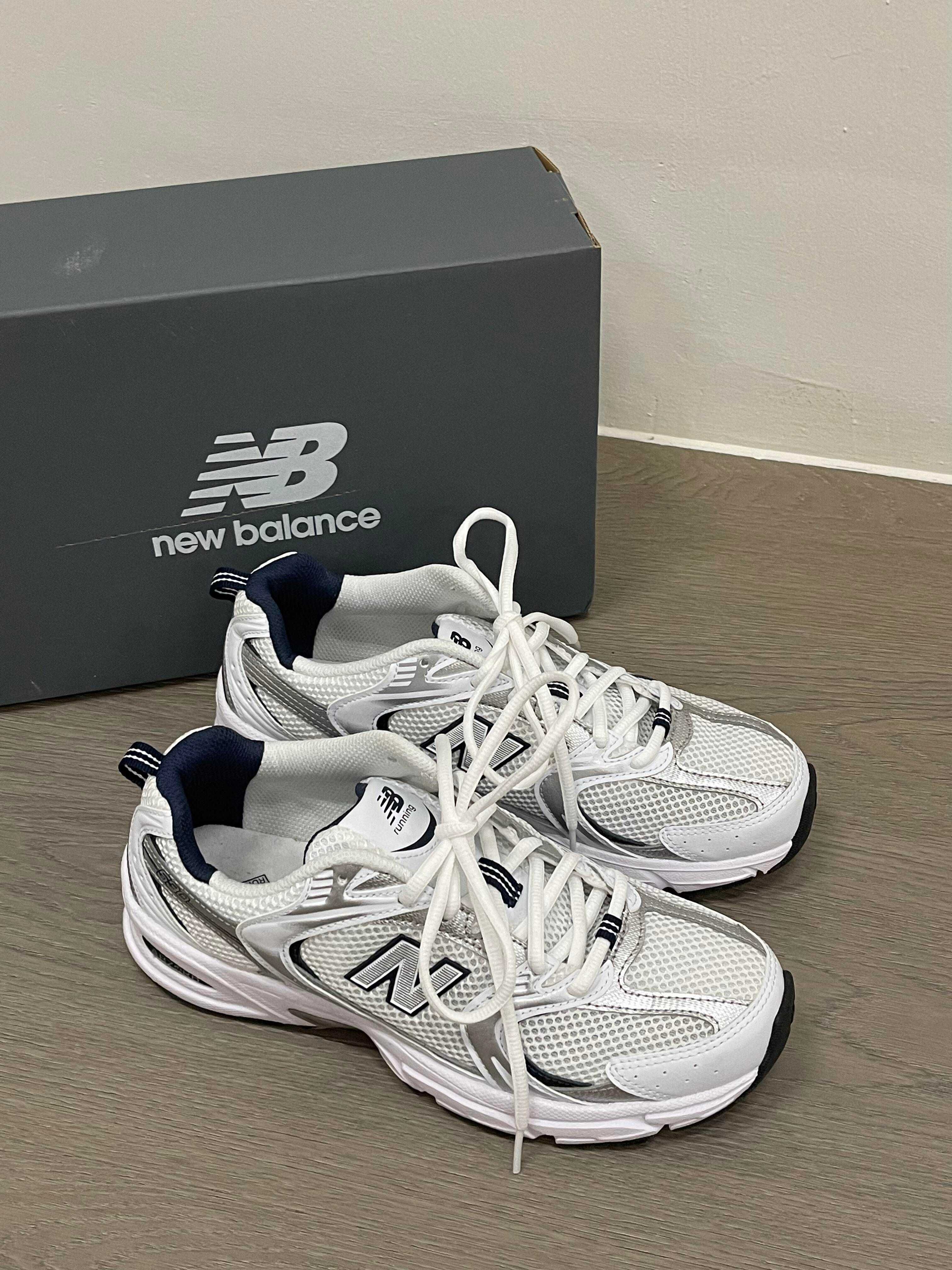 New Balance 530 White Silver Navy Rozmiar 42