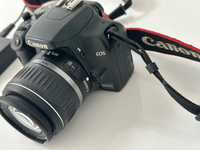 Canon EOS 1000D - Preta com Lente Canon EF-S 18-55mm, Cartão de memória e Carregador