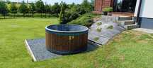 Balia ogrodowa z piecem na drewno, jacuzzi ogrodowe, ruska bania TANIO