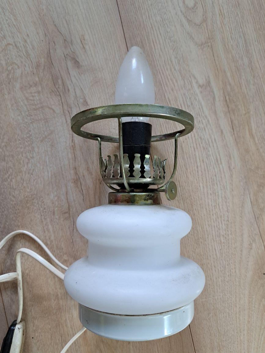 Lampka Polam Meos typ 09B022 z czasów PRL, sprawna, vintage, loft