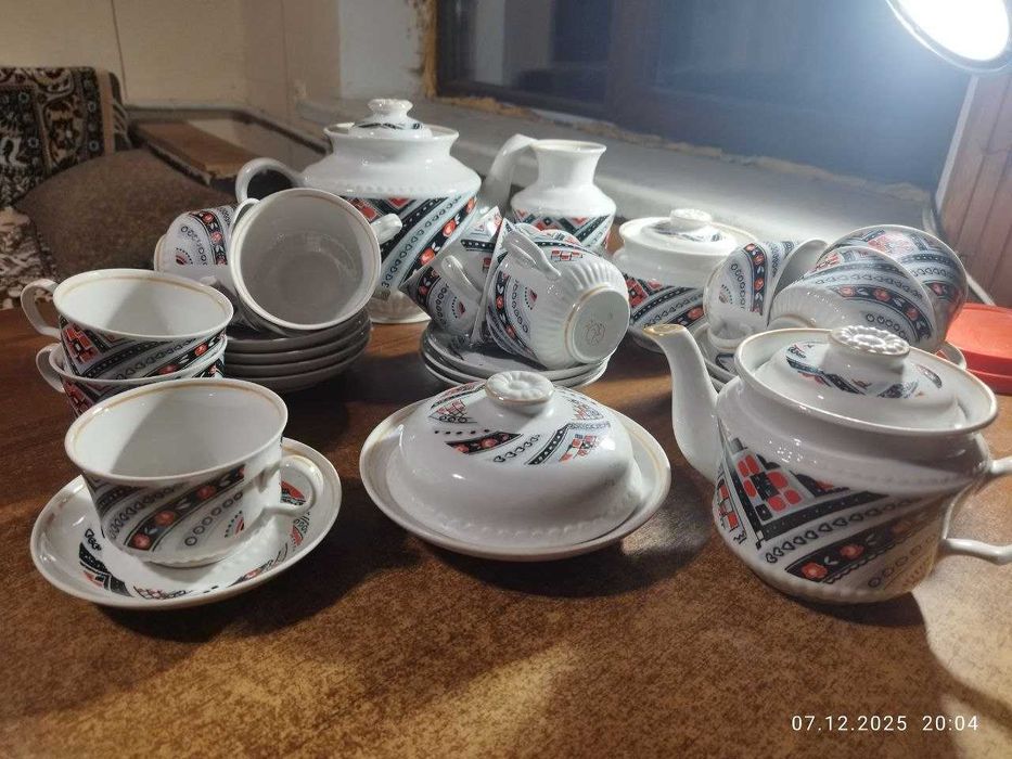 Повний чайний сервіз Вишиванка Порцеляна