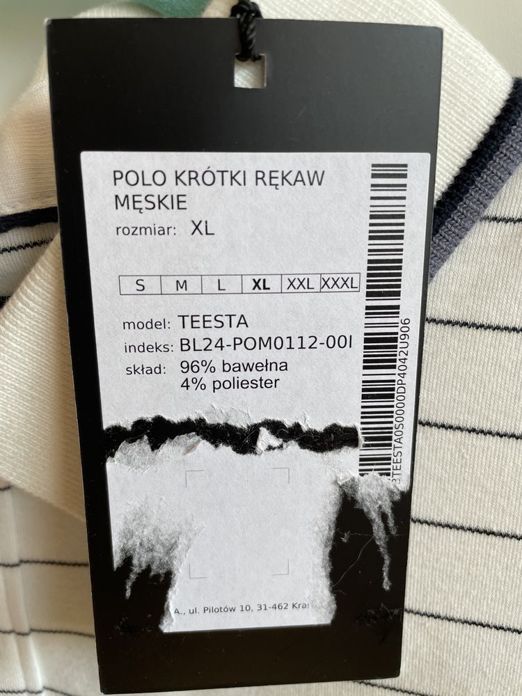 Polo krótki rękaw Bytom rozmiar XL męskie