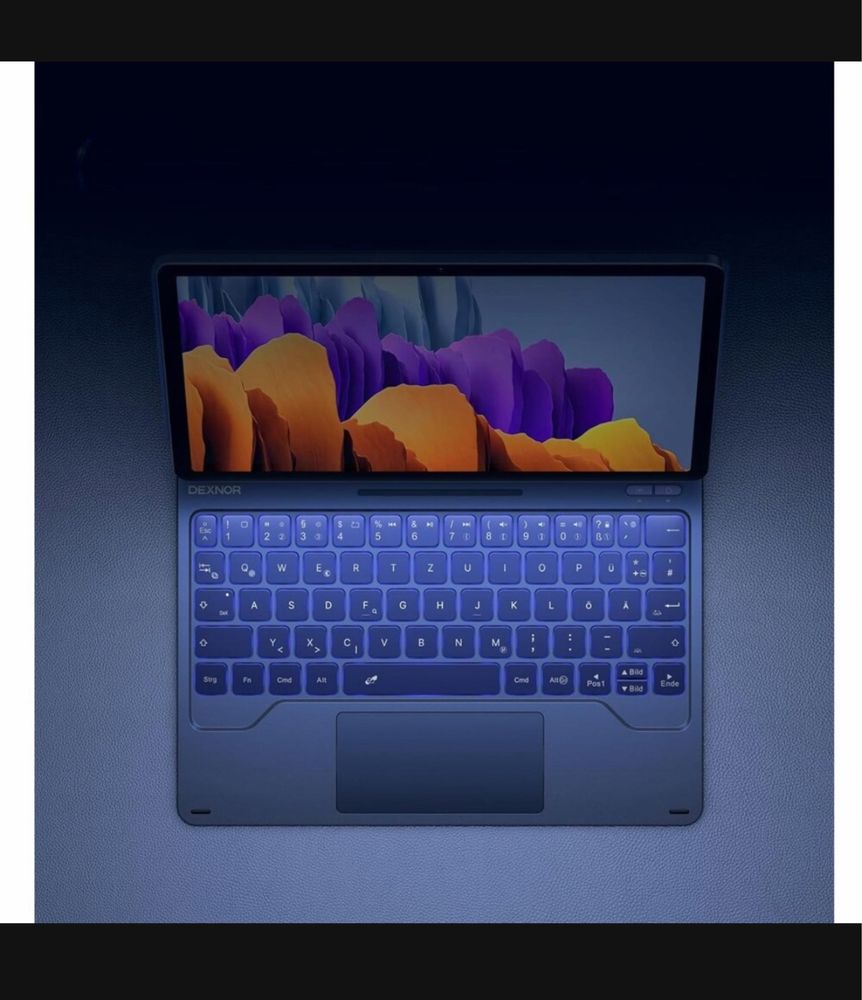 Dexnor Etui Magnetyczne z klawiaturą touchpad do Galaxy Tab S9 / S9 FE