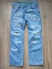 Spodnie, jeansy męskie, rozm. XL, 33/34
