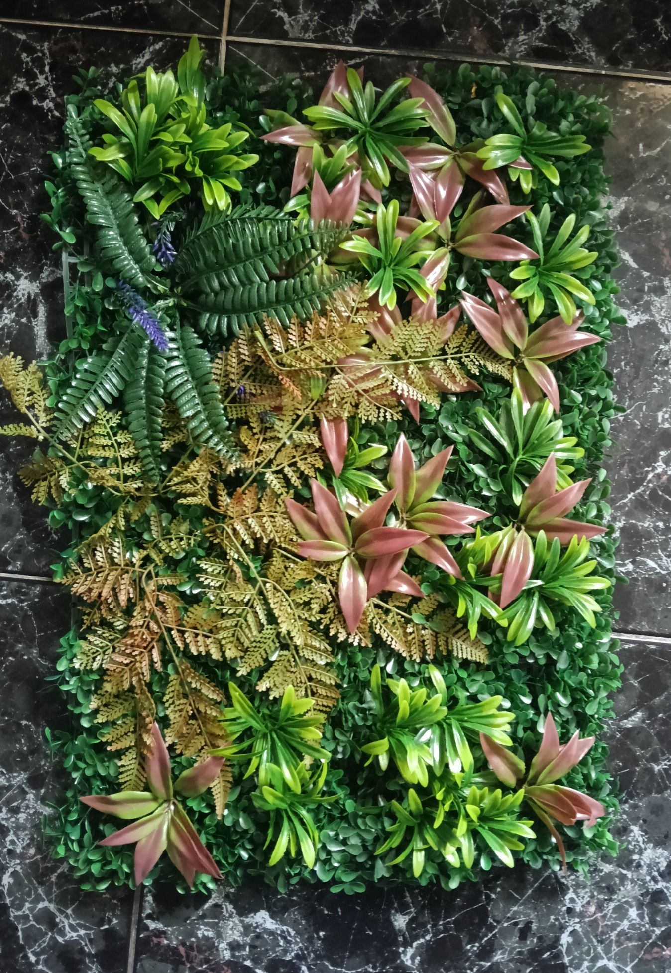 Placas de Jardim vertical artificial com 60cm por 40cm