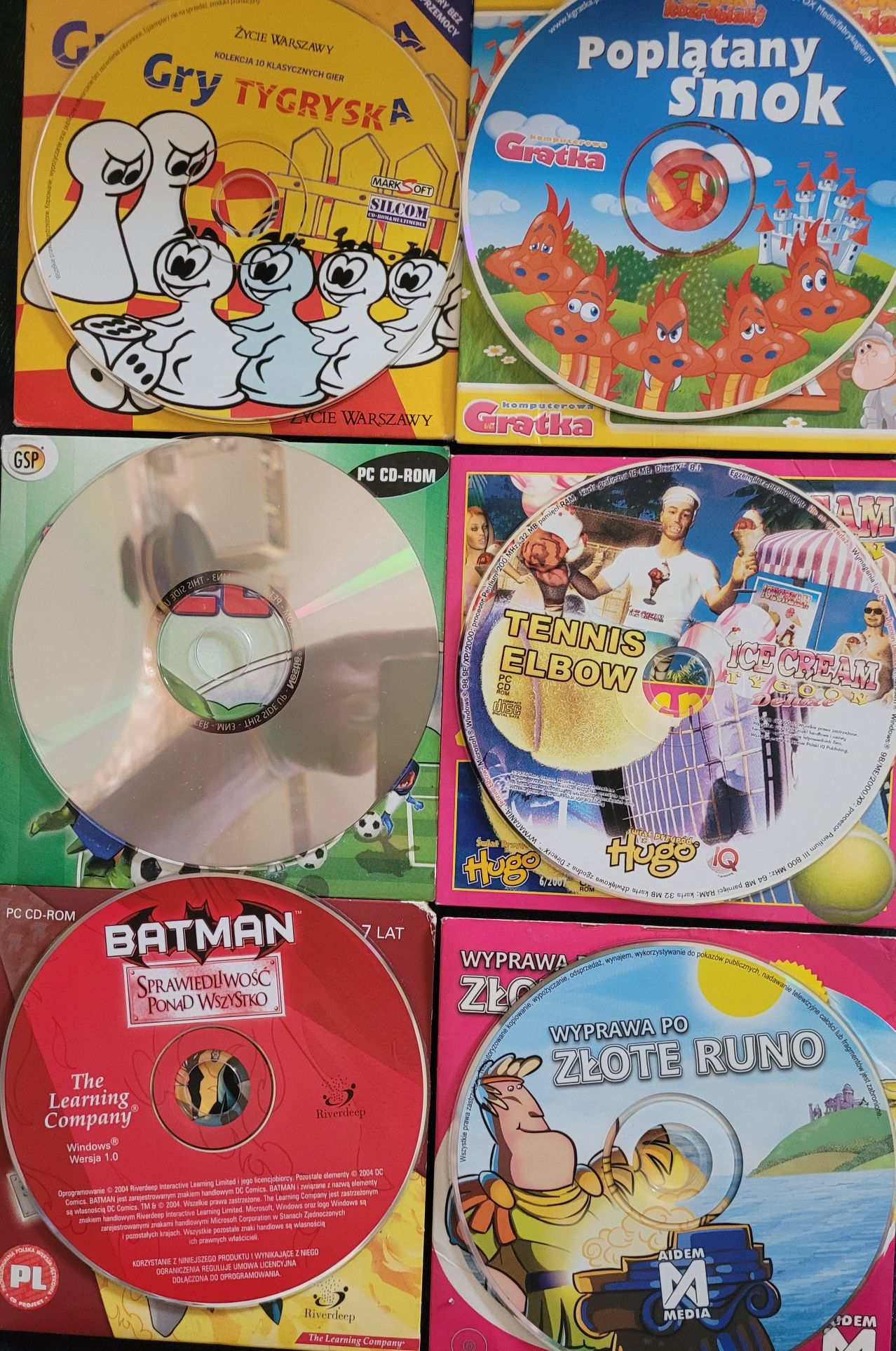PC CD-ROM x 5 Gry dla dzieci