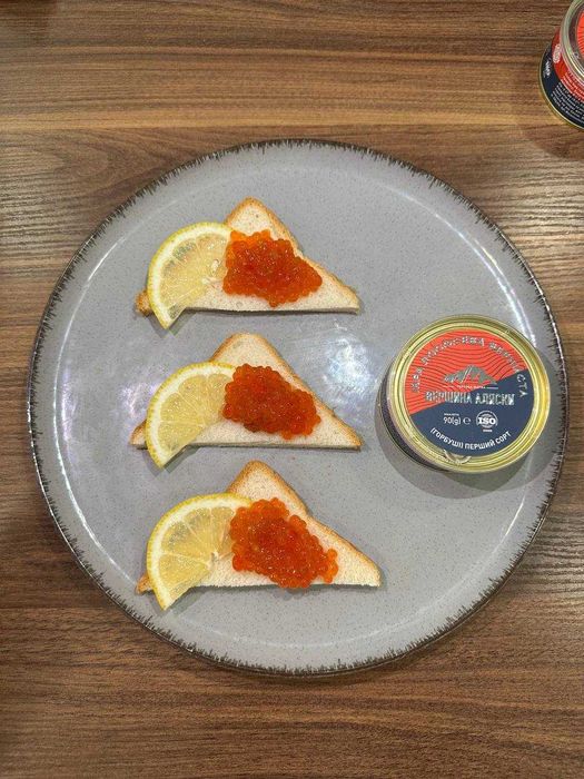 Ікра червона горбуші ТМ Вершина Аляски ж/б 90г