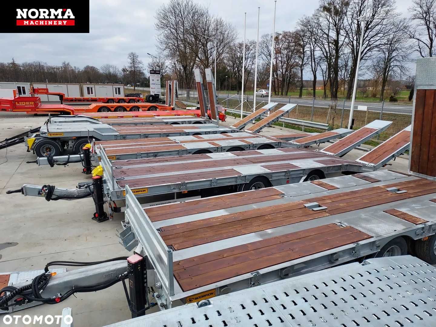 Przyczepa SCORPION, 3 osiowa Tridem. 2024r, regulowany zaczep !!