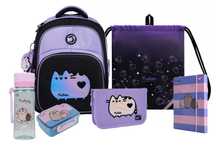 Рюкзак шкільний  Yes Pusheen, пляшка, ланч,пен,папка,сумк,  130-145 см