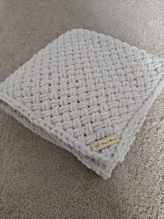 Kocyk z włóczki Alize Puffy Fine