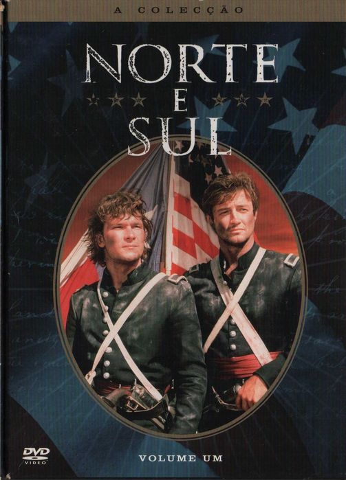 Dvd Norte e Sul - Vol. 1 - drama histórico - Patrick Swayze - 3 dvd's