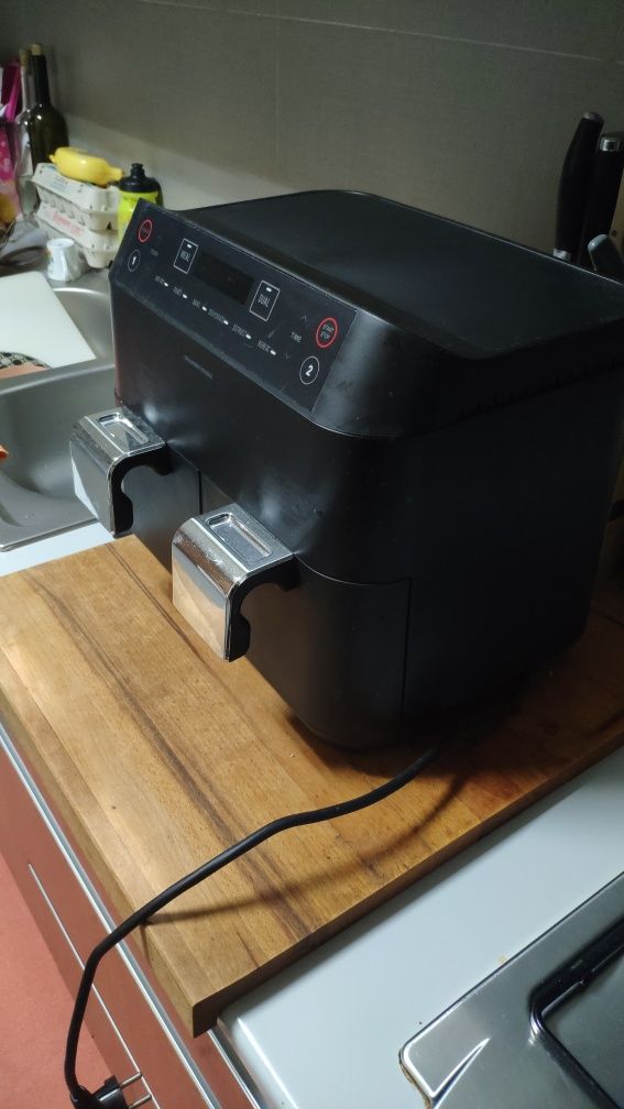 Air fryer fritadeira eléctrica gaveta dupla 7litros