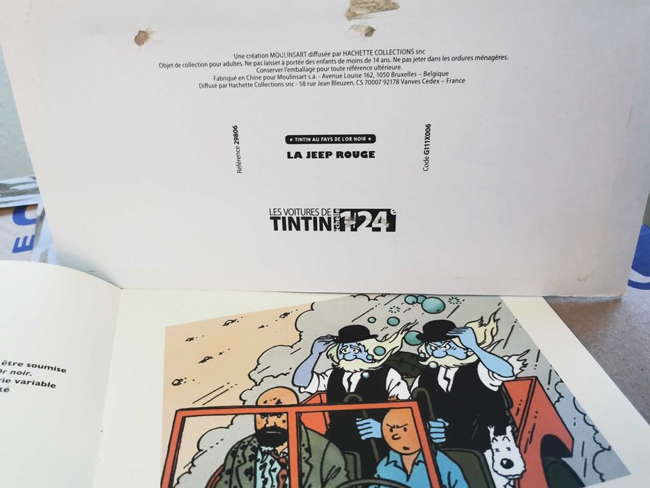 Tintin coleção de veículos à escala 1 /24