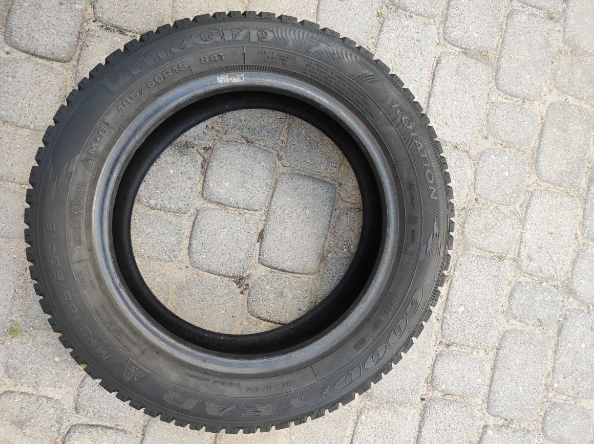 185.60.15 dwie opony Goodyear UltraGrip