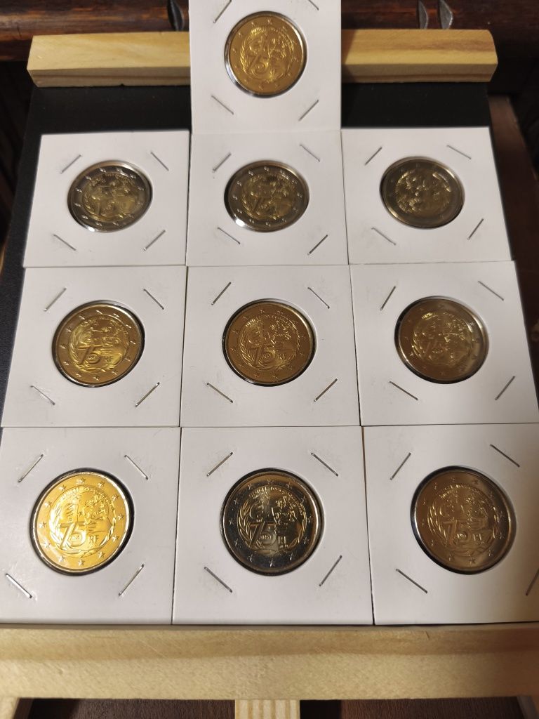 Lotes moedas 2€ comemorativas França novas