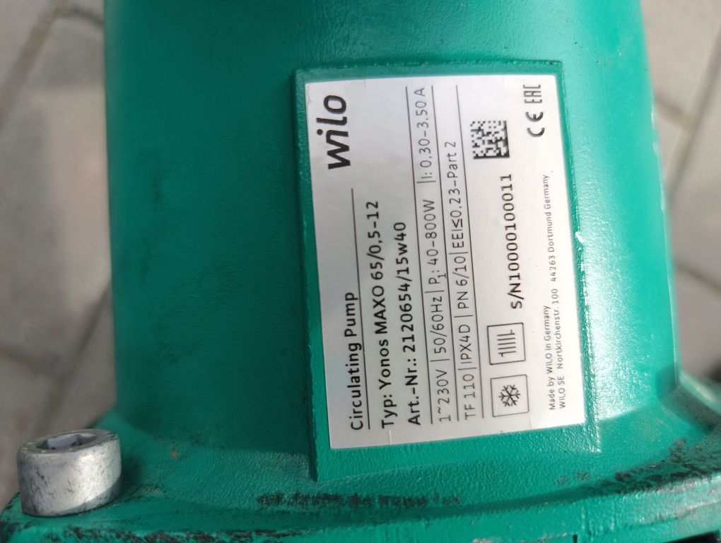 Pompa obiegowa grundfos Wilo Stratos maxo 65/0.5-12