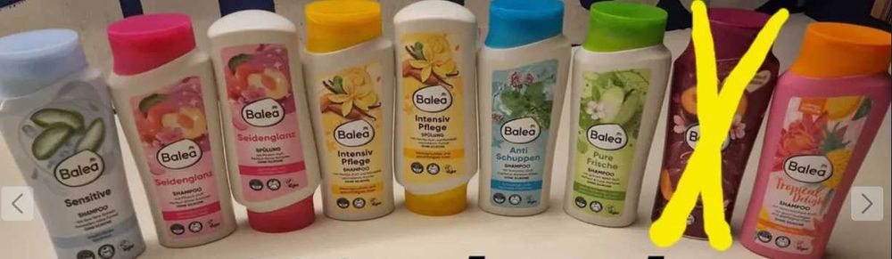 Niemieckie szampony Balea 300 ml .