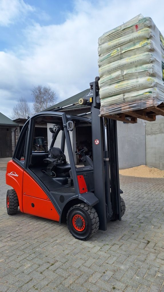 Linde H25 wolny skok przesuw boczny wózek widłowy widlak toyota