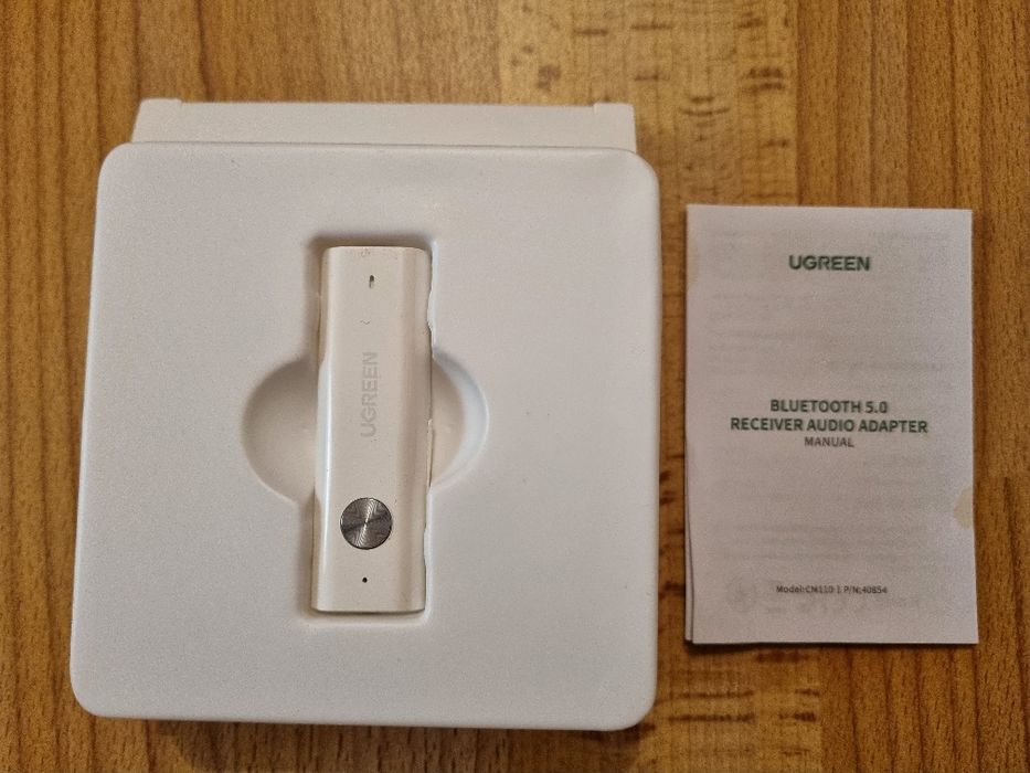 Блютус аудіо адаптер Ugreen Bluetooth 5.0 aptX Audio Receiver (CM110)