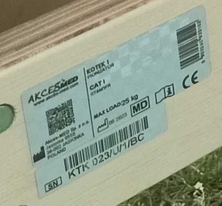 Kotek 1 pionizator do rehabilitacji postawy