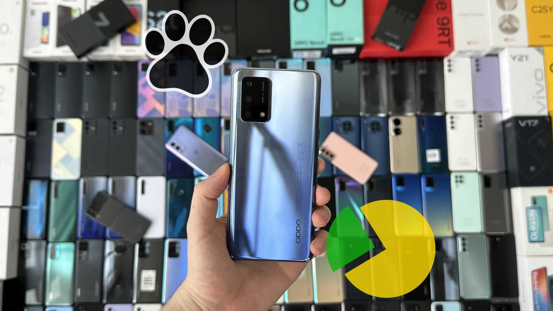 Оплата частинами 0% Oppo A74 4/128GB Midnight Blue Гарантія Trade In