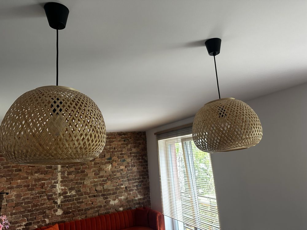 Lampa wiszaca bambus