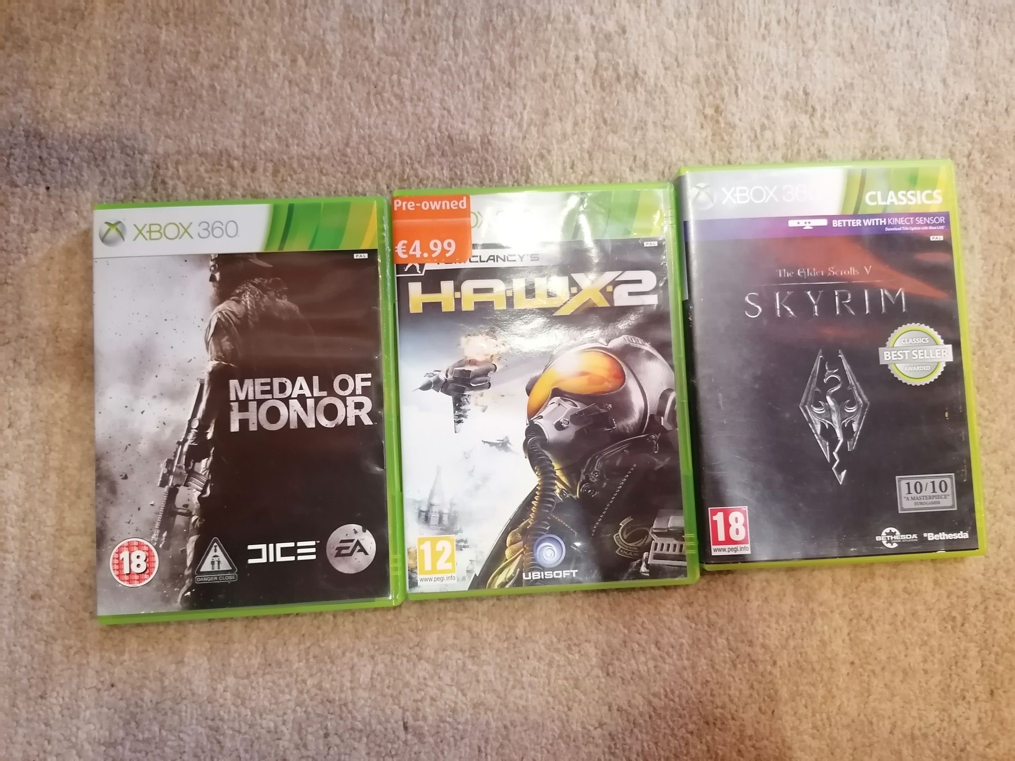 3 gry na Xbox 360