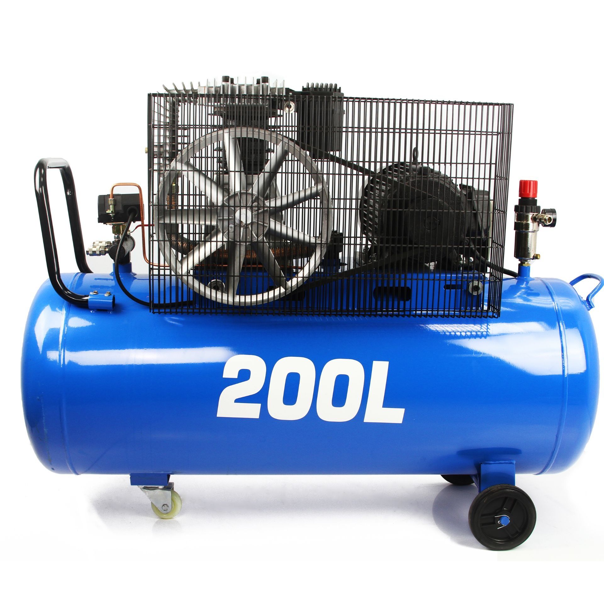 Kompresor olejowy 200l 860l/min +regulator z odwadniaczem