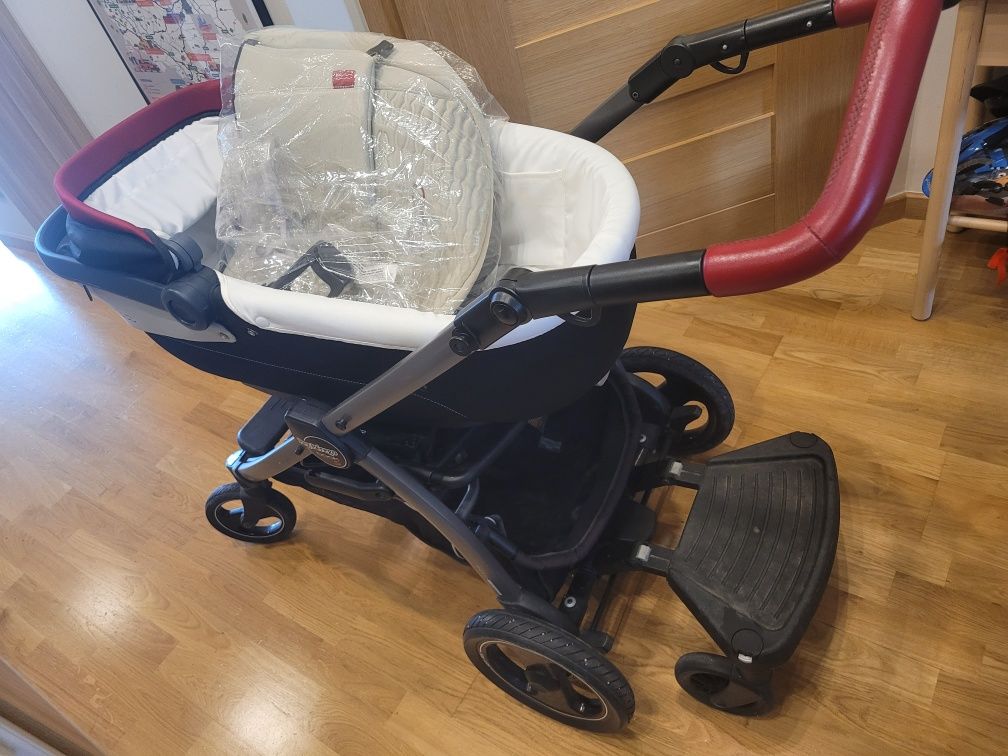 Wózek Peg Perego 3w1 seria FIAT 500 w bardzo dobrym stanie i dodatkami