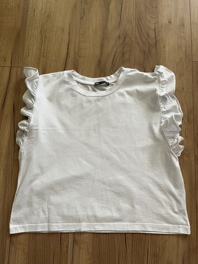 Zara M biały t-shirt