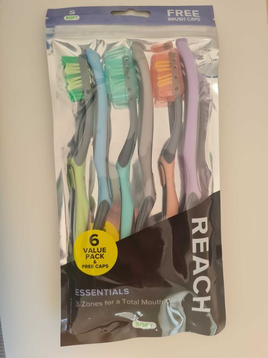 Pacote com 6 escovas de dente Reach - Soft (Macia)