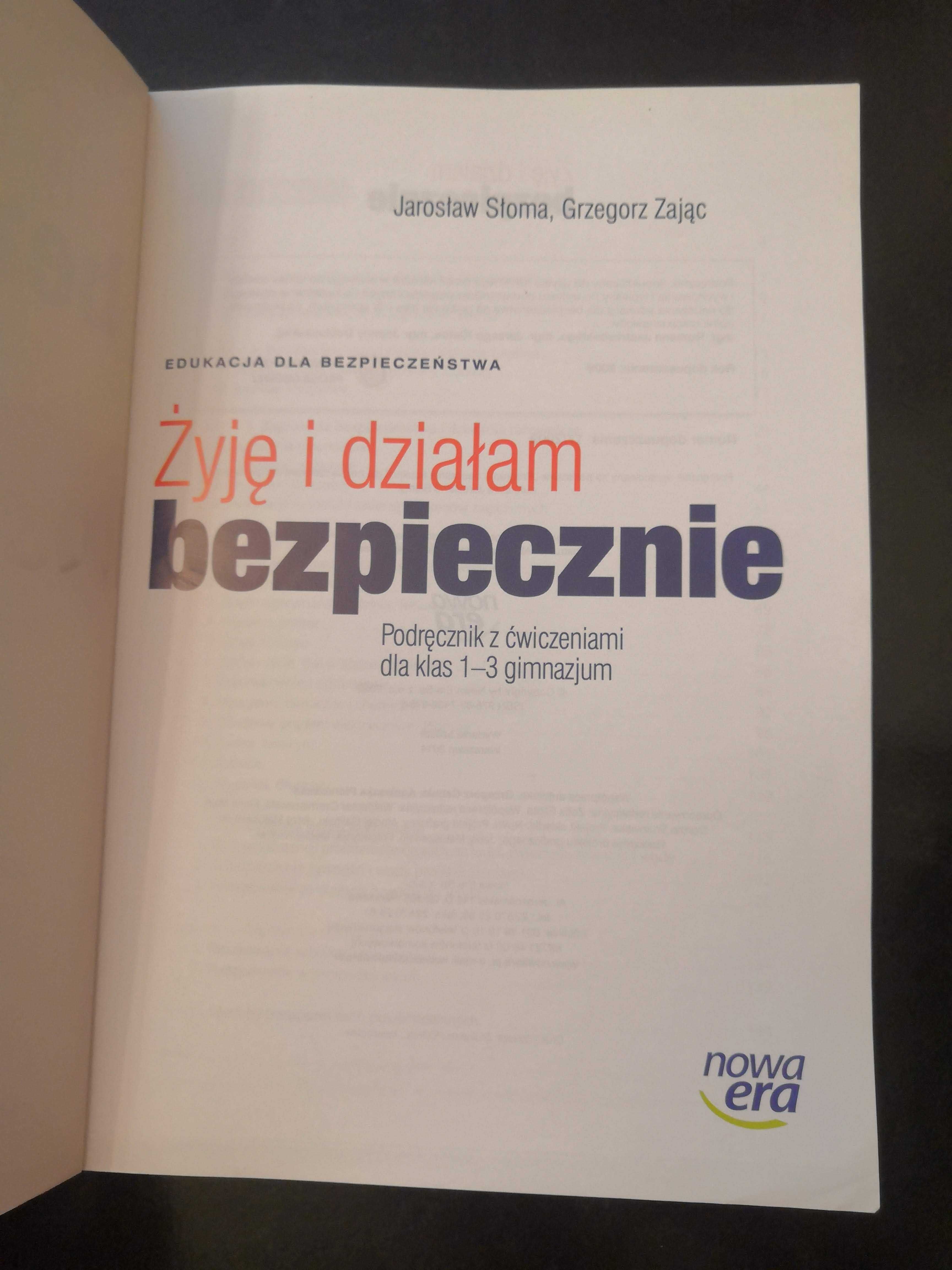 "Żyję i działam bezpiecznie" książka do EDB Nowa Era