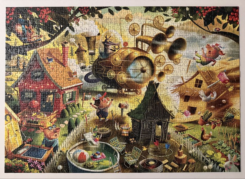 Puzzle Ravensburger 1000 Look Out Little Pigs!