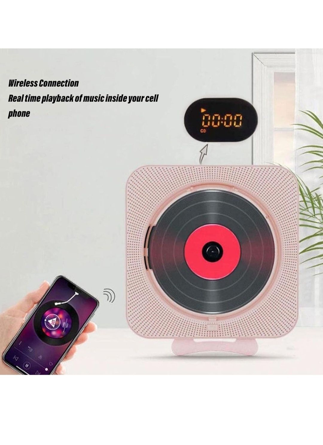 Przenośny Odtwarzacz CD z Bluetooth, Stacjonarny Odtwarzacz CD