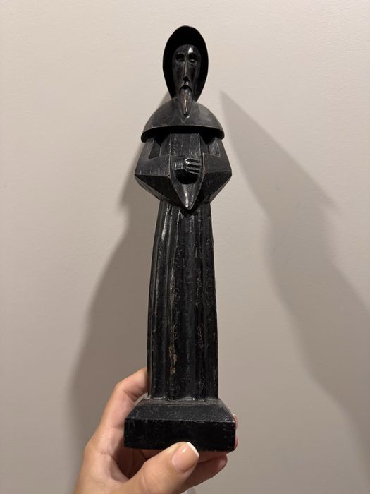 Estatueta em madeira - São Francisco de Paula