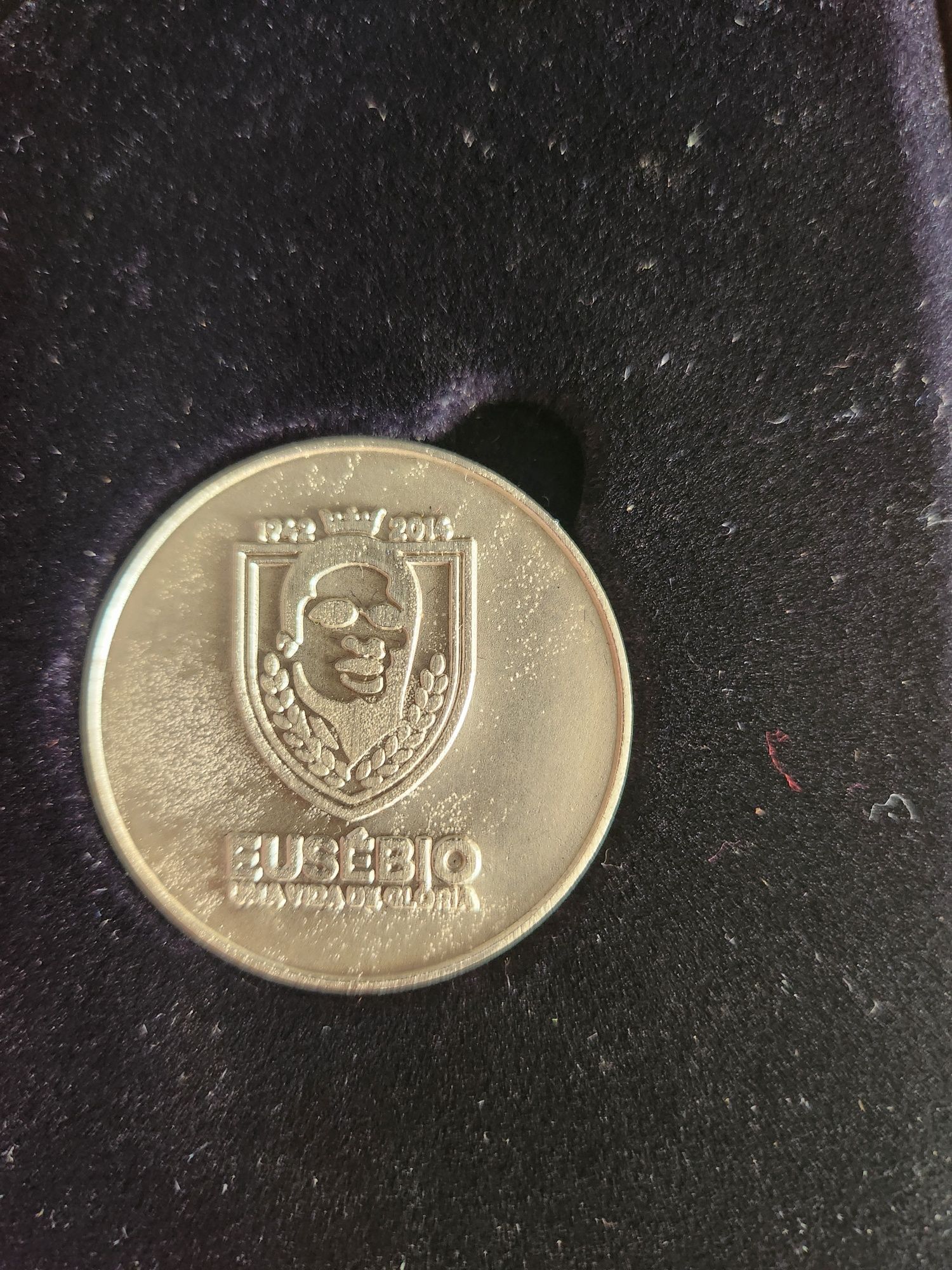 Medalha comemorativa em prata Eusébio