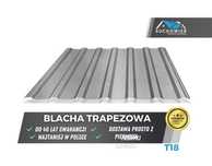 Blacha Dachowa Trapezowa, Dach, Trapez T18 T35 T55 Gat 1, Alucynk Filc