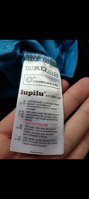 Zestaw rampers, pajacyk, lupilu, 80, granatowe