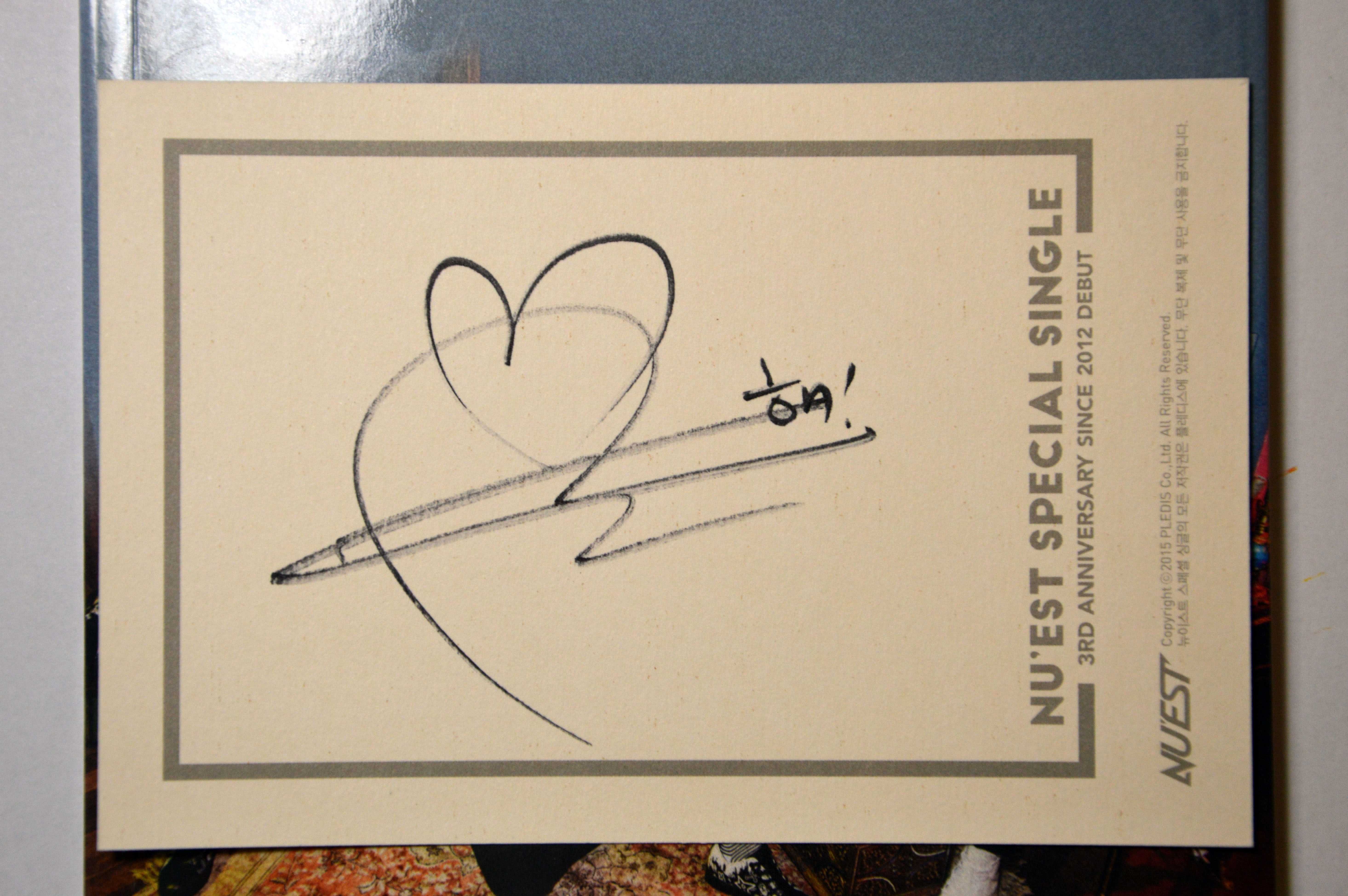 NU'EST I'm bad kpop album z autografem