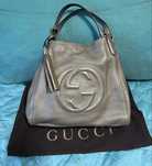 Cумка Gucci Soho Shoulder Bag Champagne Leather  282309, оригинал