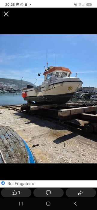 Barco pesca profissional  de coluna bravo 2com  licencas covos  ,redes