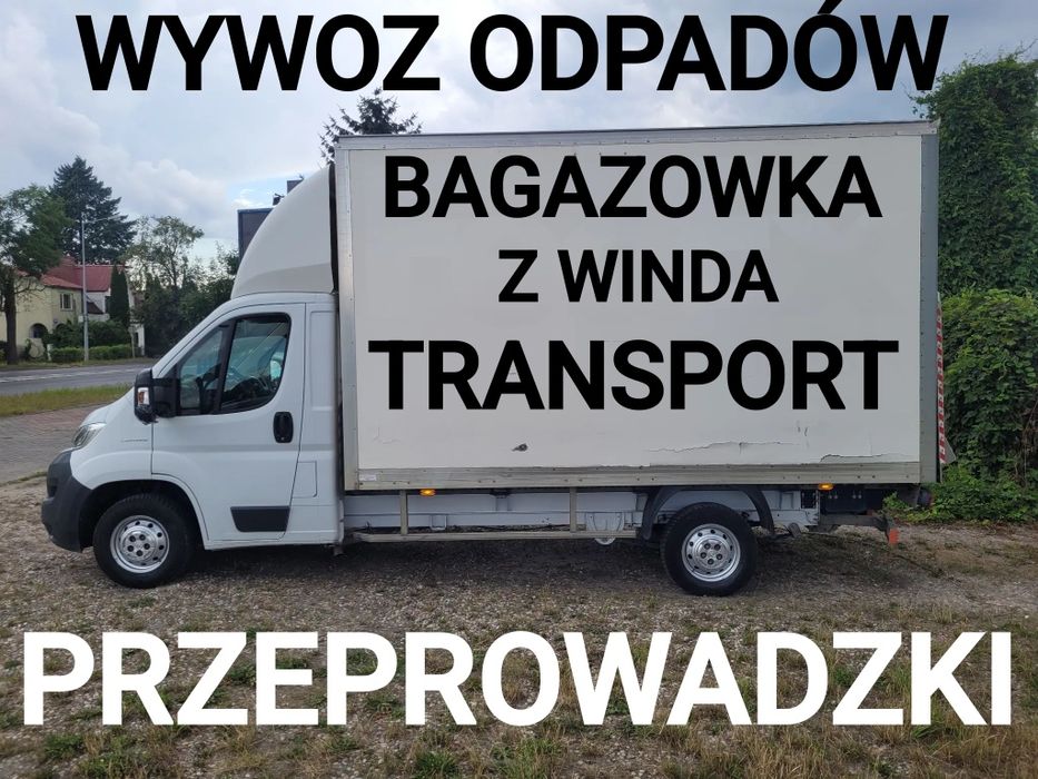 TAXI bagażowe z winda,bagazowka,Transport,Wywrotka,Wywóz,Auto Laweta