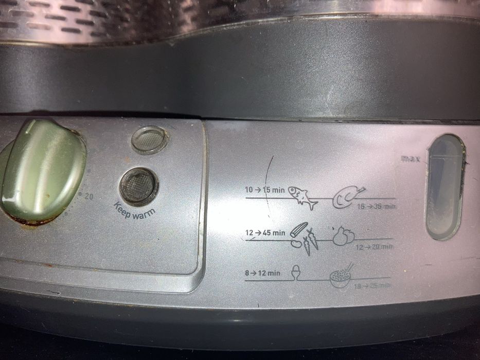 Parowar Tefal Vitacuisine z dwoma pojemnikami i komorą na sos, przepis