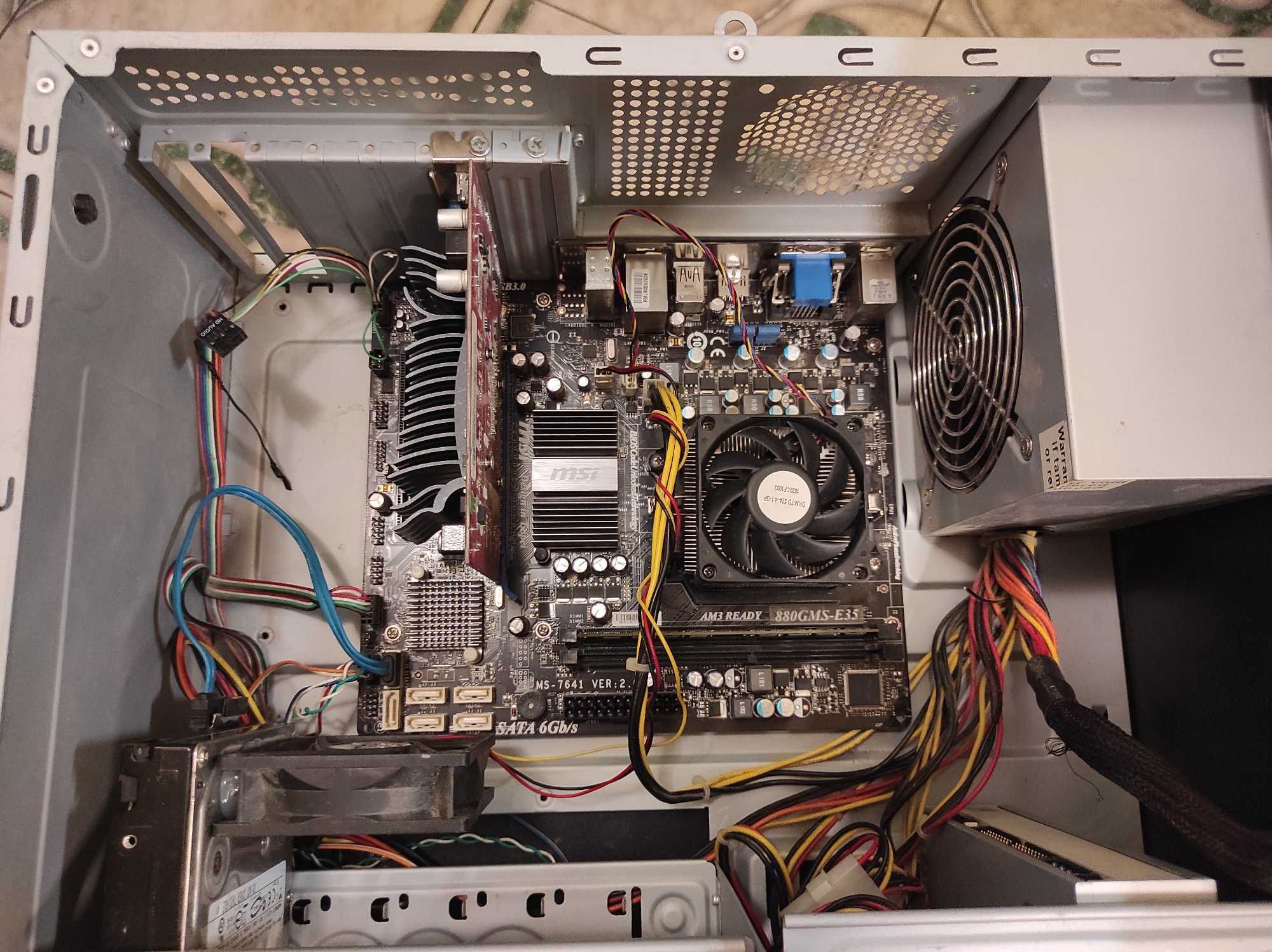 ПК MSI 880GMS-E35 7641, DDR3 ASUS EN210 1GD3