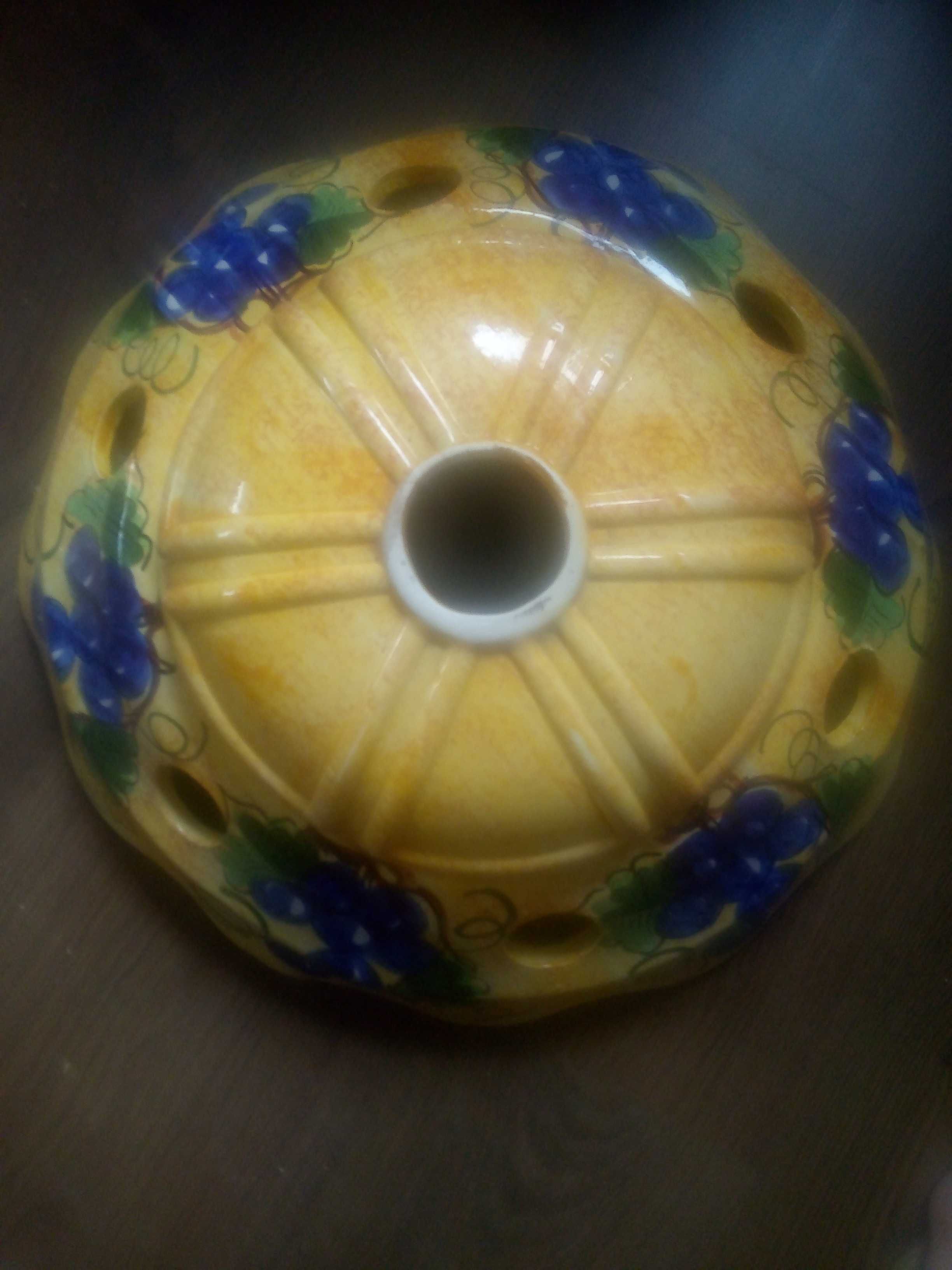 Ceramiczny stary klosz żyrandol