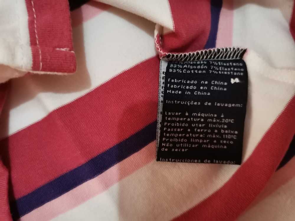 Polo Quebramar às riscas multicolor