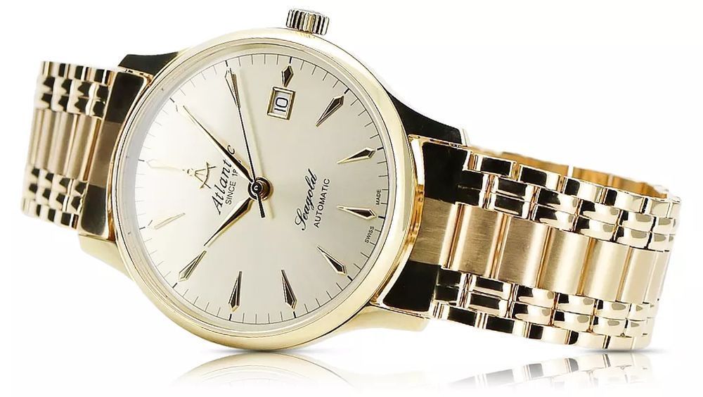 Złoty zegarek Seagold Atlantic 14k automat mw015y&mbw012yo Gdańsk