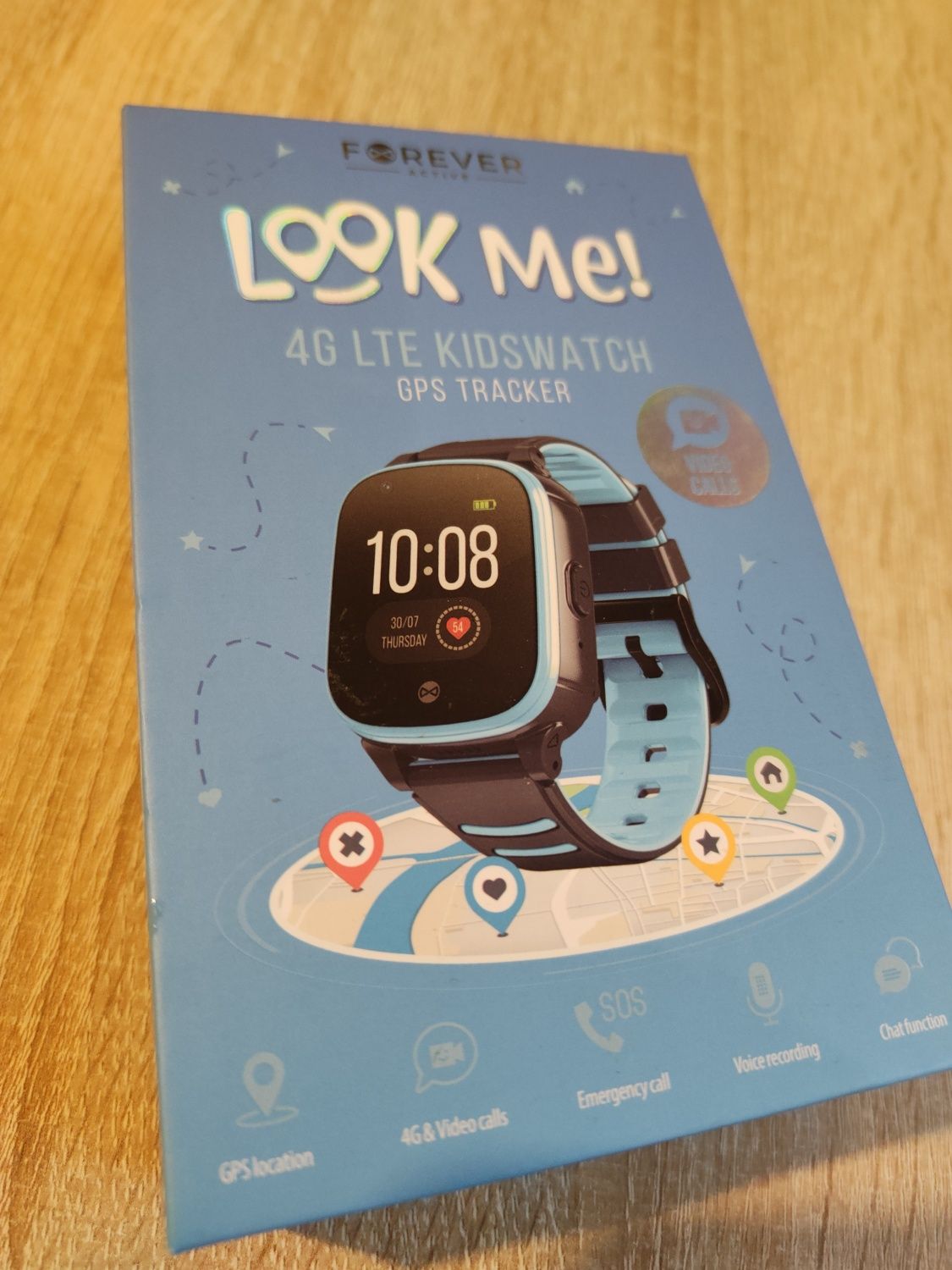 Smartwatch dla dziecka Forever  LookMe GPS rozmowy video kontrola rodz