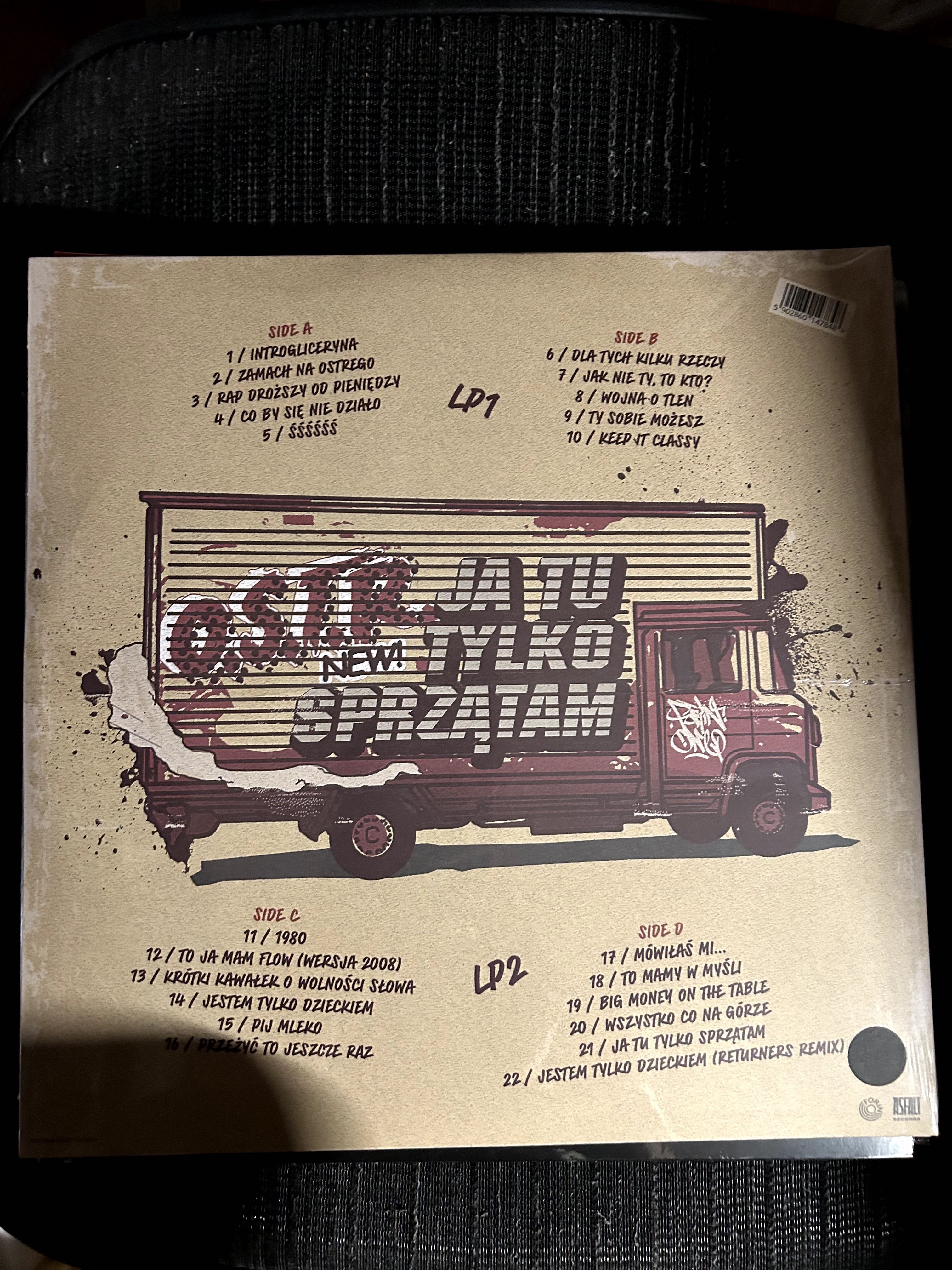 O.S.T.R. - Ja Tu Tylko Sprzątam Black vinyl folia