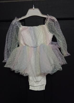 Боді-сукня з пов'язкою та гольфи